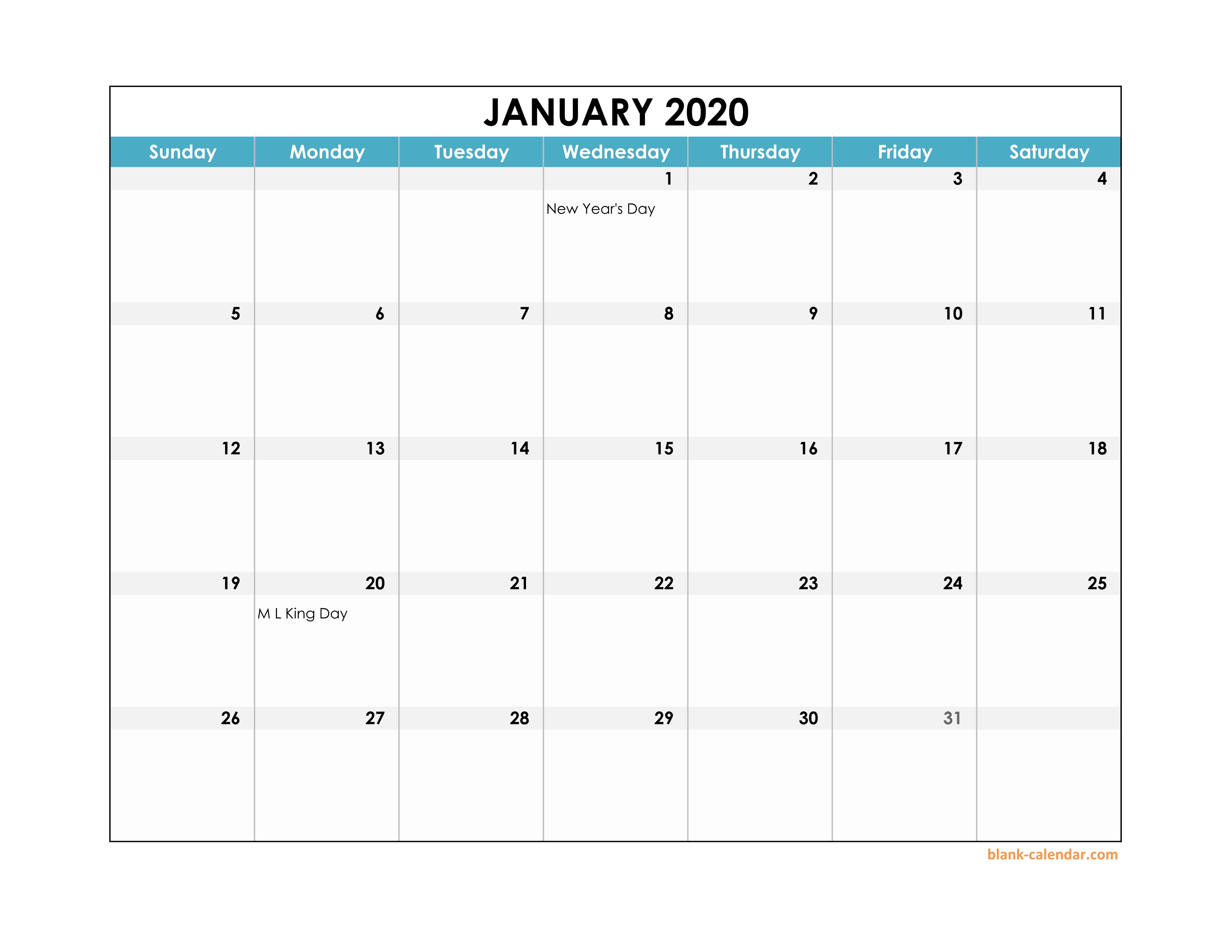 kalender 2020 excel